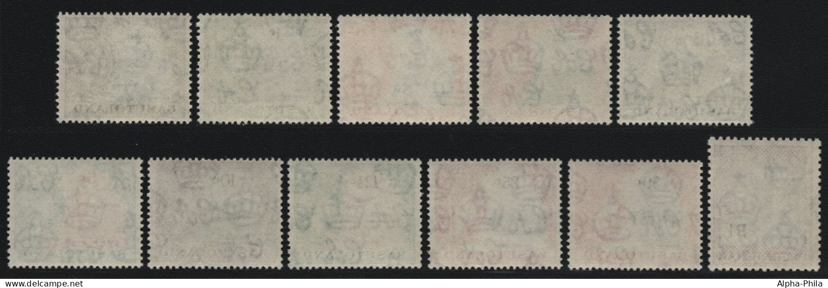 Basutoland 1961 - Mi-Nr. 72-82 ** - MNH - Queen Elizabeth II (II) - 1933-1964 Colonia Británica