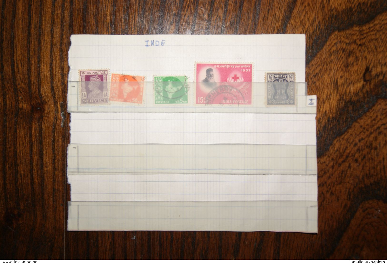 Lot De 5 Timbres (années 50) - Gebraucht