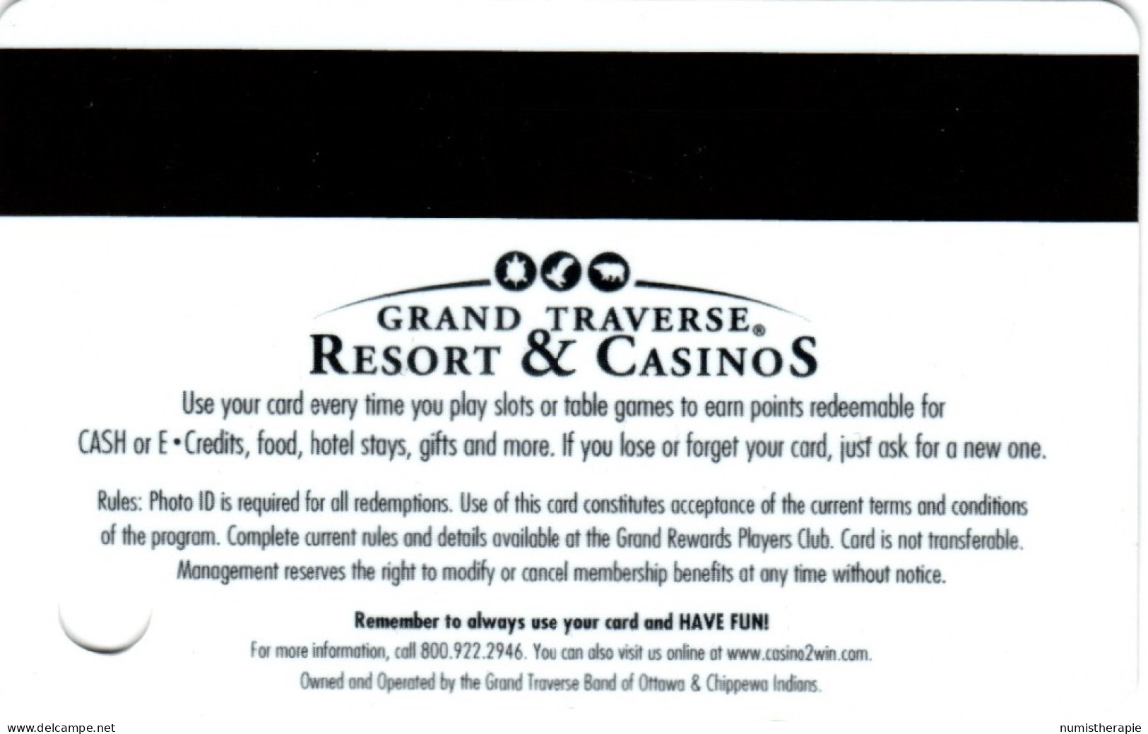 Grand Traverse Resort & Casino S Williamsburg MI - Cartes De Casino