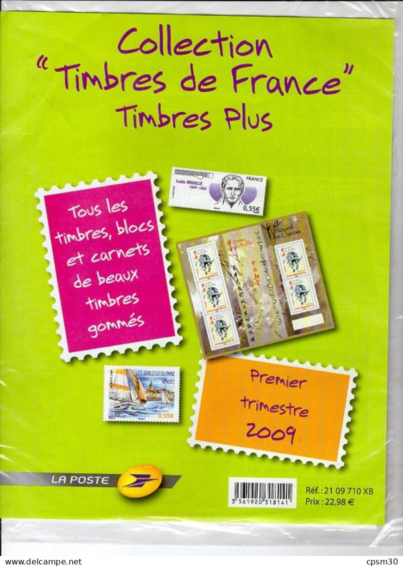 Timbres - Deux Pochettes "Timbres De France" Premier Trimestre 2009, Valeur 17.16 + 22.98 - 2000-2009