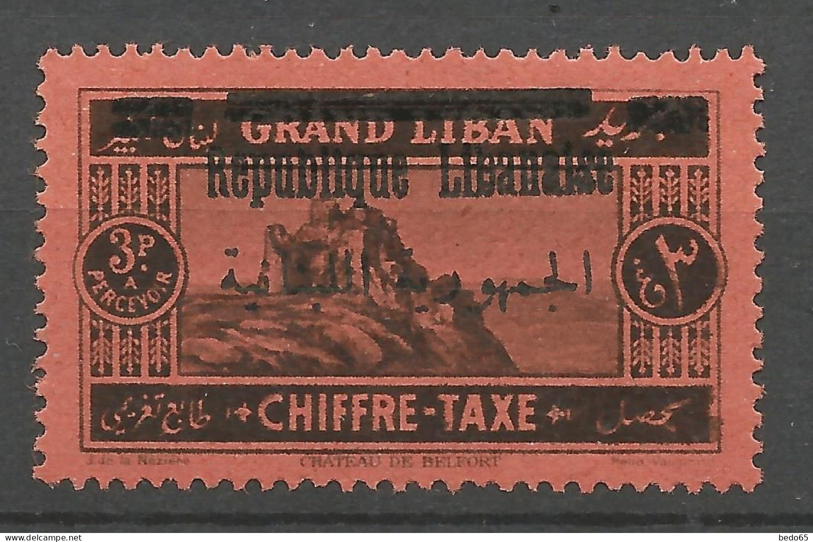 GRAND LIBAN TAXE N° 24 NEUF**  SANS CHARNIERE Petite Empreinte De Doigt / Hingeless  / MNH - Timbres-taxe