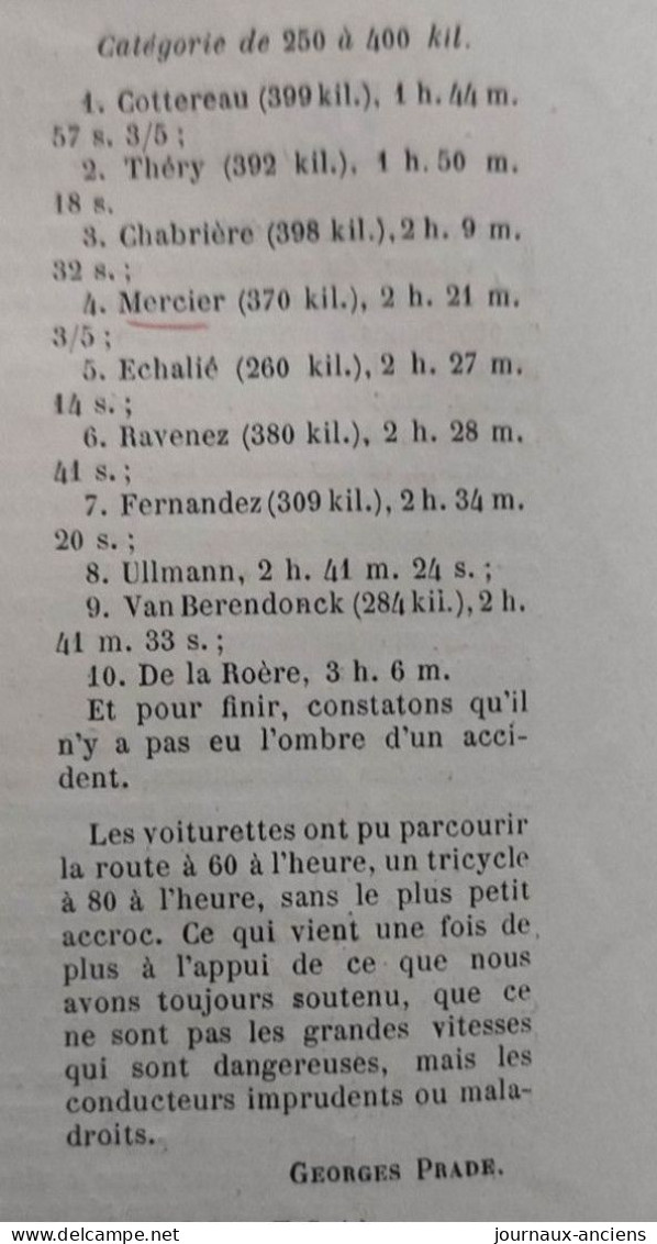 LES VOITURETTES DE 1900 - VOITURETTE CLÉMENT PNEUS DUNLOP - VOITURINE COUTTEREAU PNEUS MICHELIN - Car Racing - F1