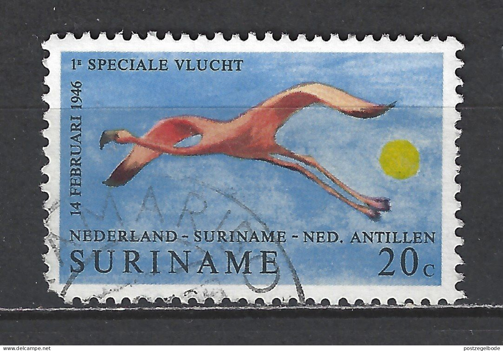 Suriname Used ; Flamingo Flamant Flamenco Vogel Bird Ave Oiseau - Flamants
