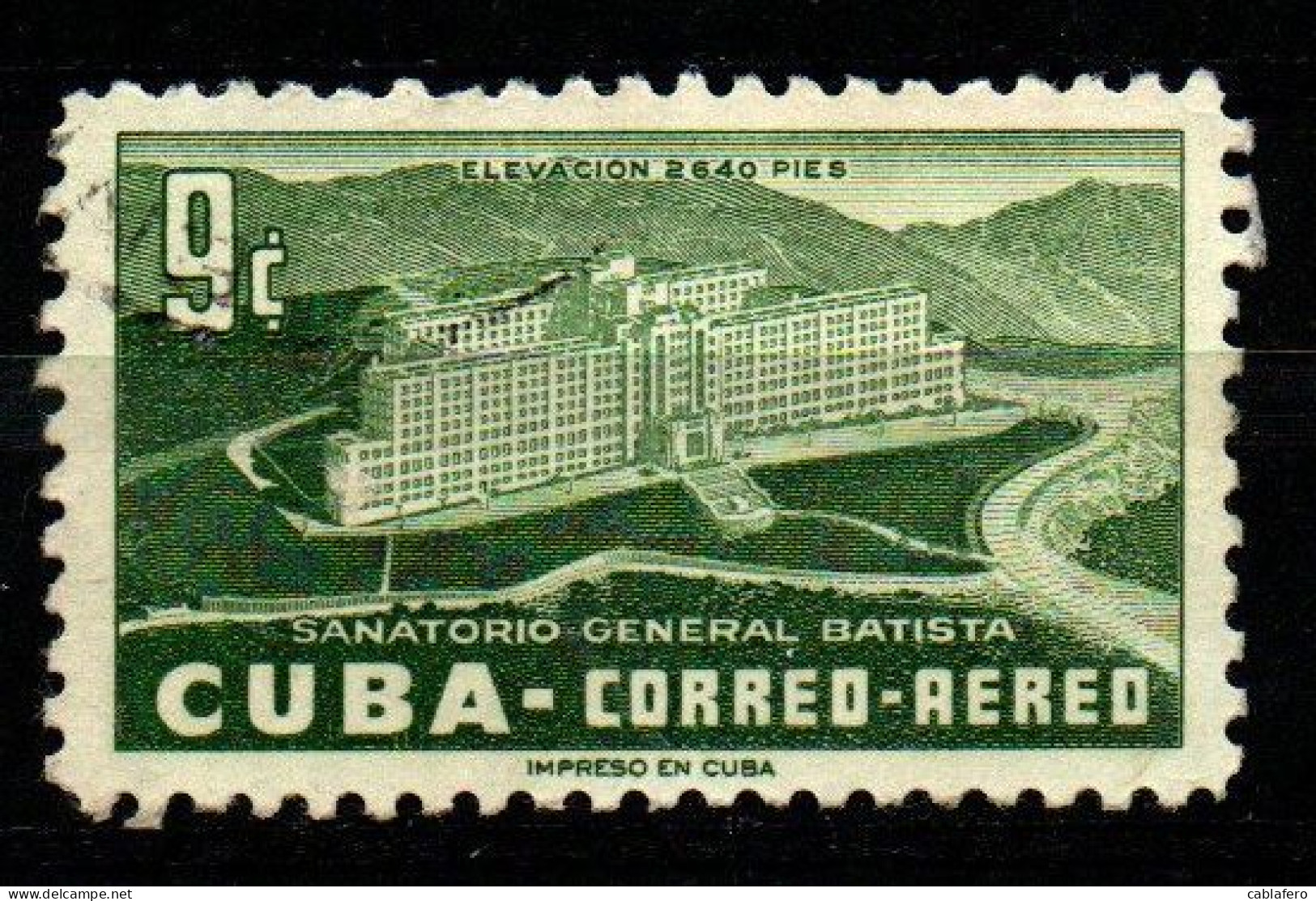 CUBA - 1954 - Sanatorium - USATO - Posta Aerea