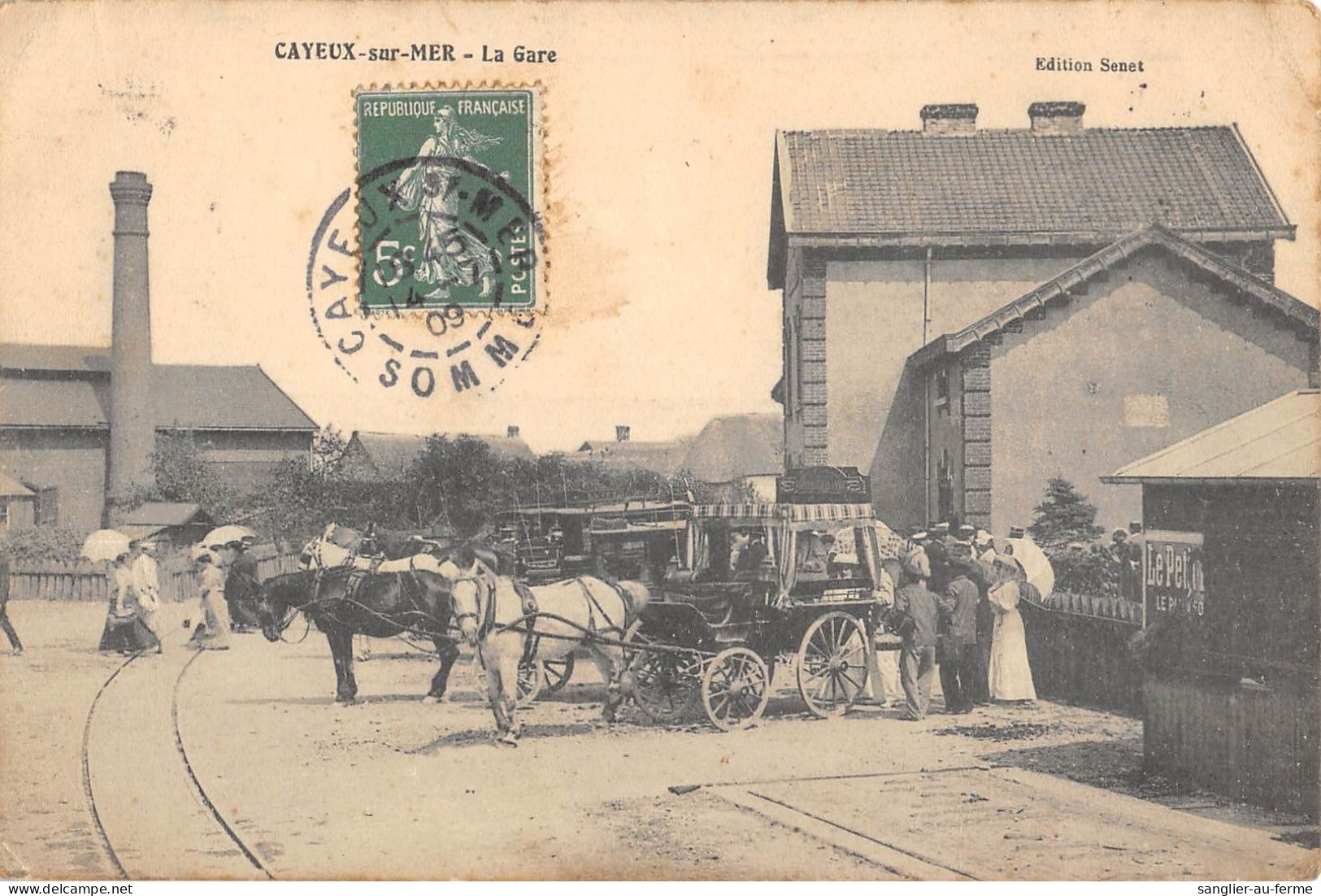 CPA 80 CAYEUX SUR MER / LA GARE - Sonstige & Ohne Zuordnung