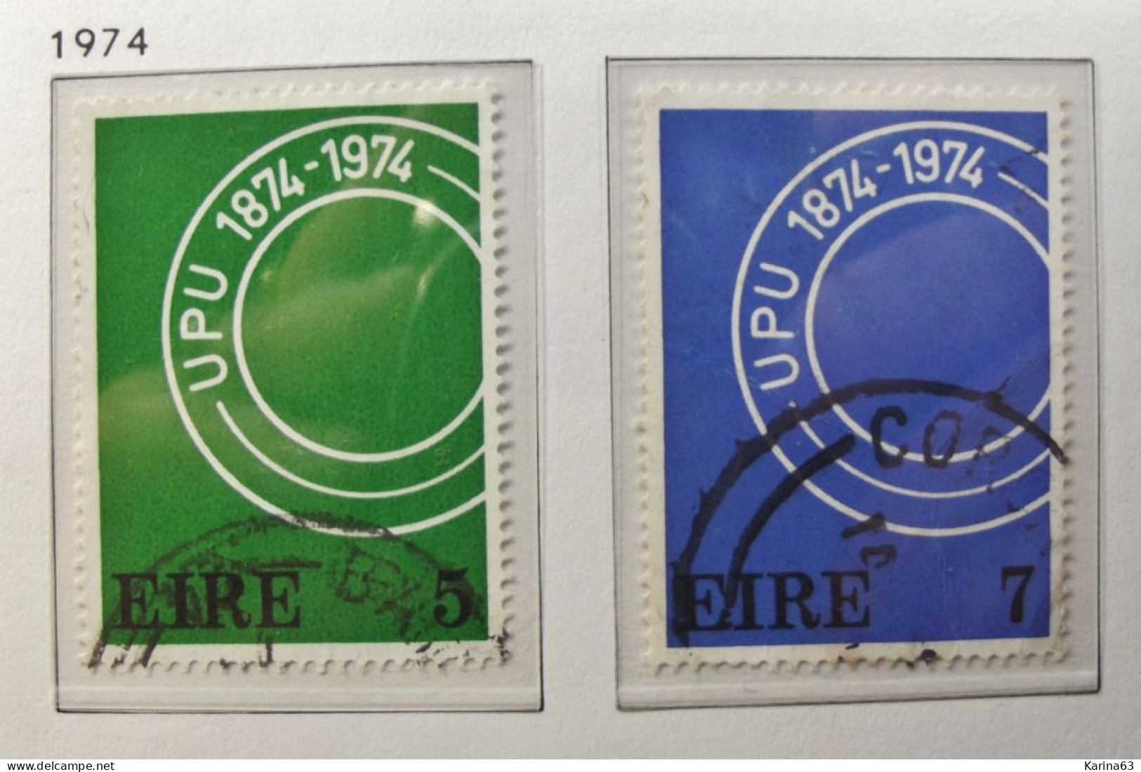 Ireland - Irelande - Eire 1974  Y & T N° 311 - 312 ( 2 Val. ) UPU  Obl / Gestempeld - Used Stamps