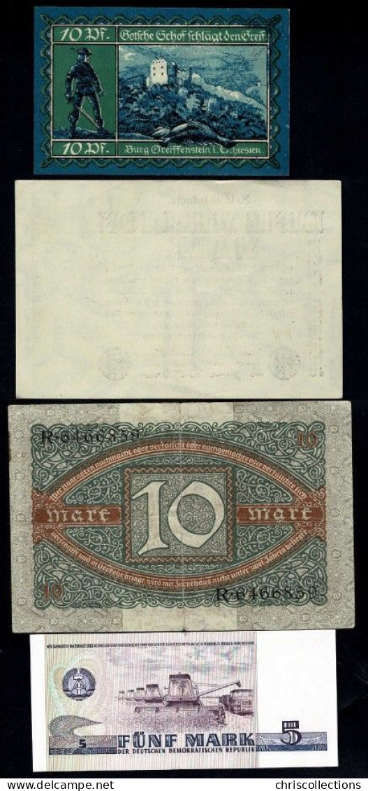 ALLEMAGNE - Lot De 12 Billets Allemands - Collections