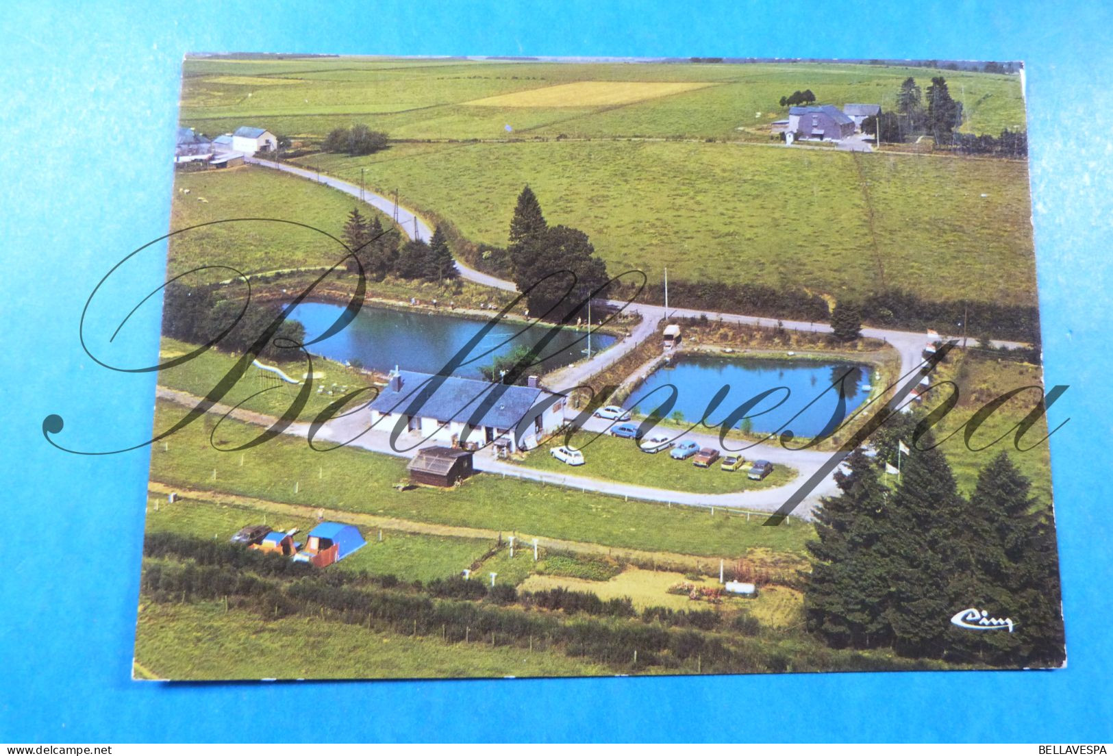 Juseret Mashamba Lecheret  Etang Camping X 2 Cpsm - Vaux-sur-Sure