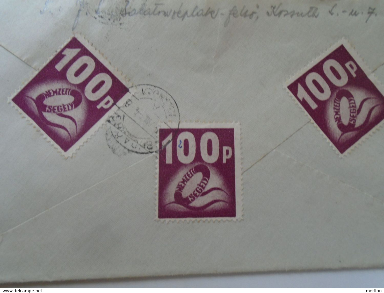 ZA454.57  Hungary  Cover -1948 Nemzeti Segély National Aid Stamps Budapest  Juhász László-Bártfay - Budaörs With Content - Lettres & Documents