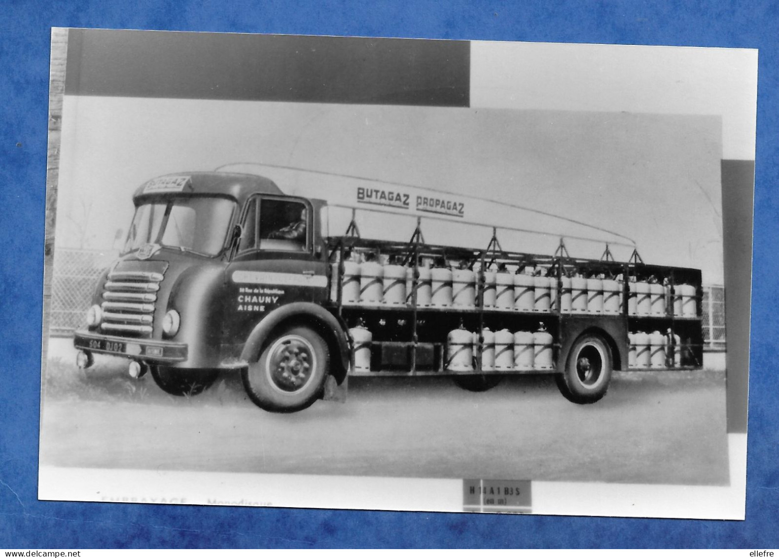 Photo ( Repro ) Maquette Camion Poids Lourds Marque à Identifier Transports BUTAGAZ PROPAGAZ Chauny Aisne - Auto's