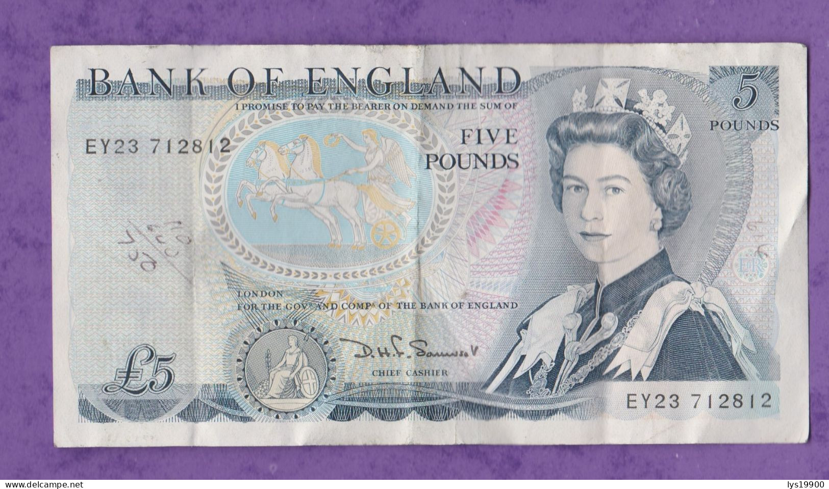 5 Pounds  1982-88 Royaume Uni - 5 Pounds