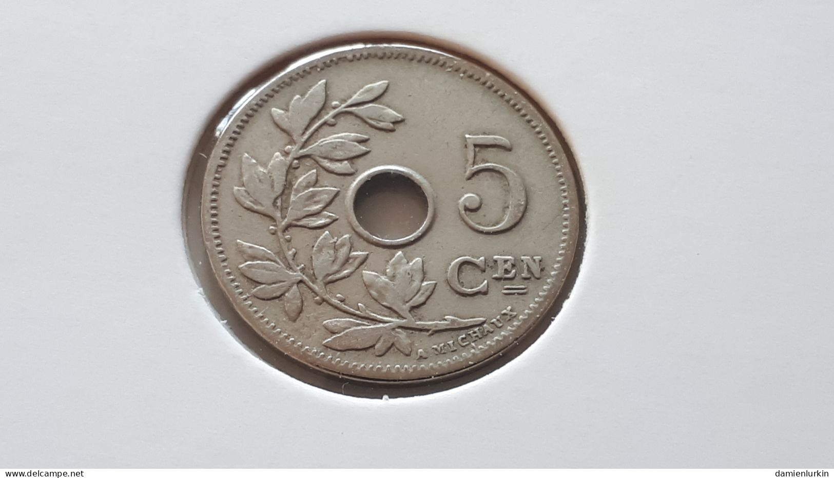 BELGIQUE LEOPOLD II TRES BELLE 5 CENTIMES 1904 VL - 5 Cents