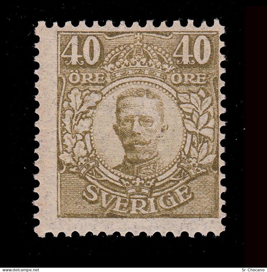 SWEDEN.1911.Gustaf V.40o.SCOTT 88.MH. - Nuevos