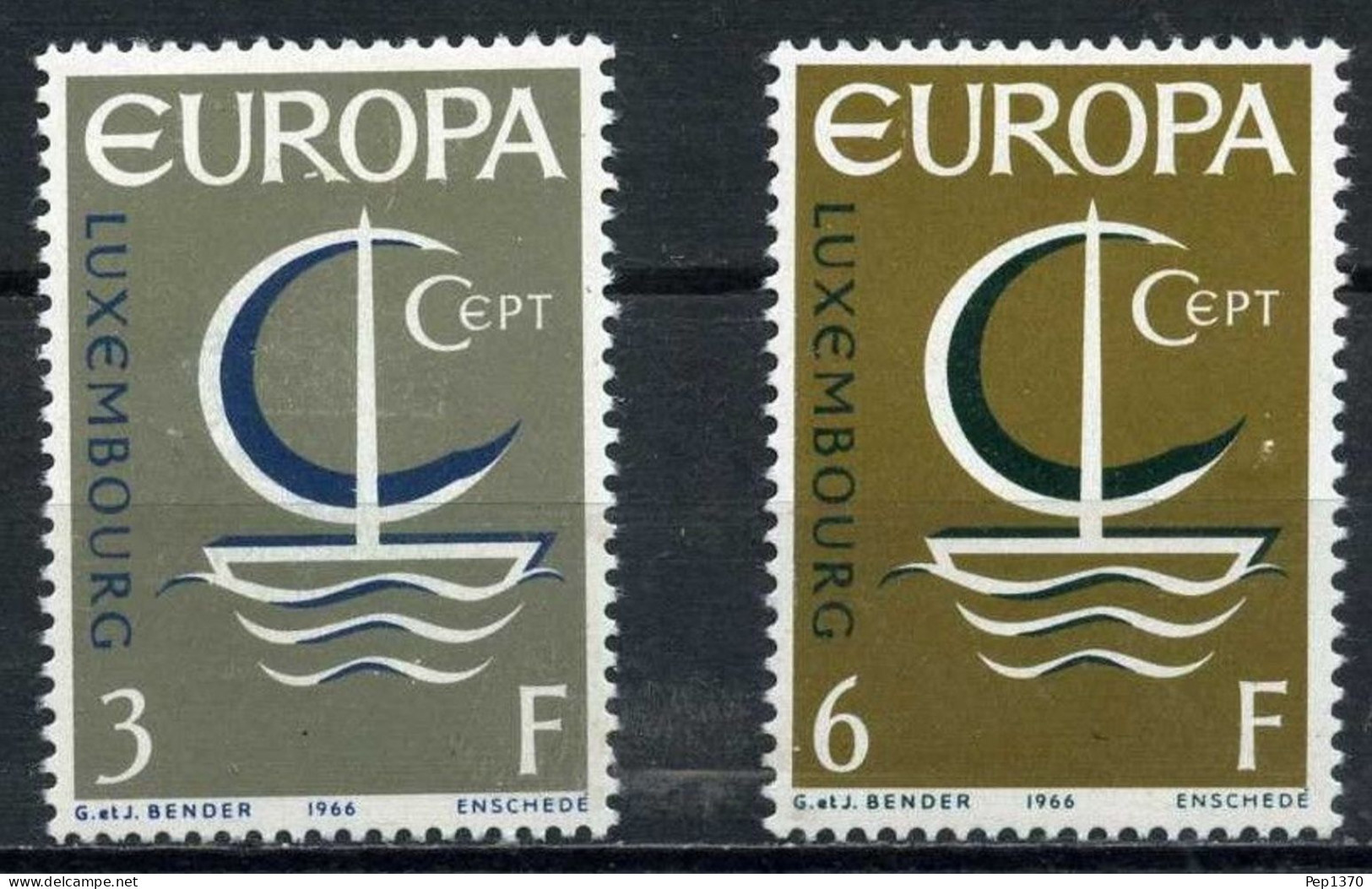 LUXEMBURGO 1966 - LUXEMBOURG - TEMA EUROPA - 2 SELLOS - YVERT Nº 684/685** - 1966