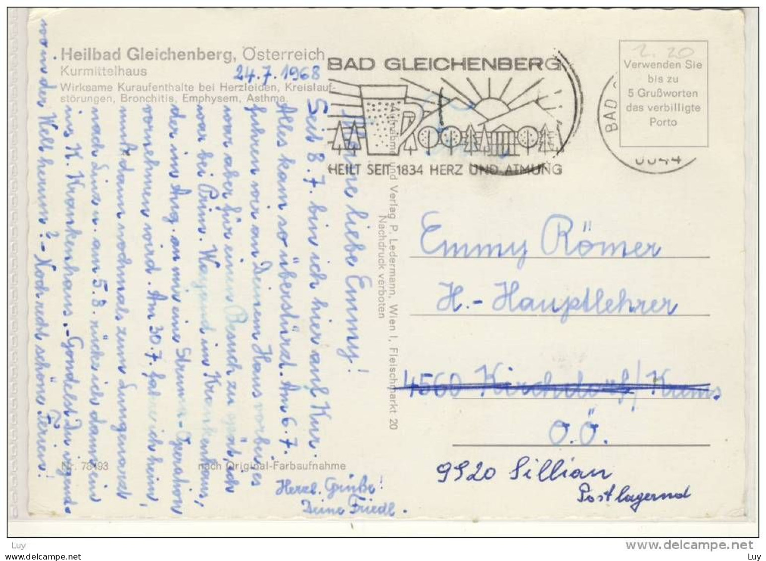 BAD GLEICHENBERG - Kurmittelhaus      1968 - Bad Gleichenberg