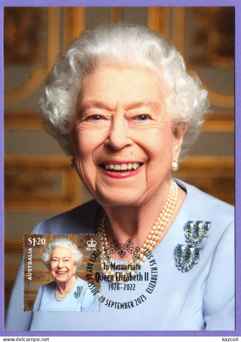 Australia  2023. Maxicard. Maximum card. In Memoriam Queen Elizabeth II. MNH