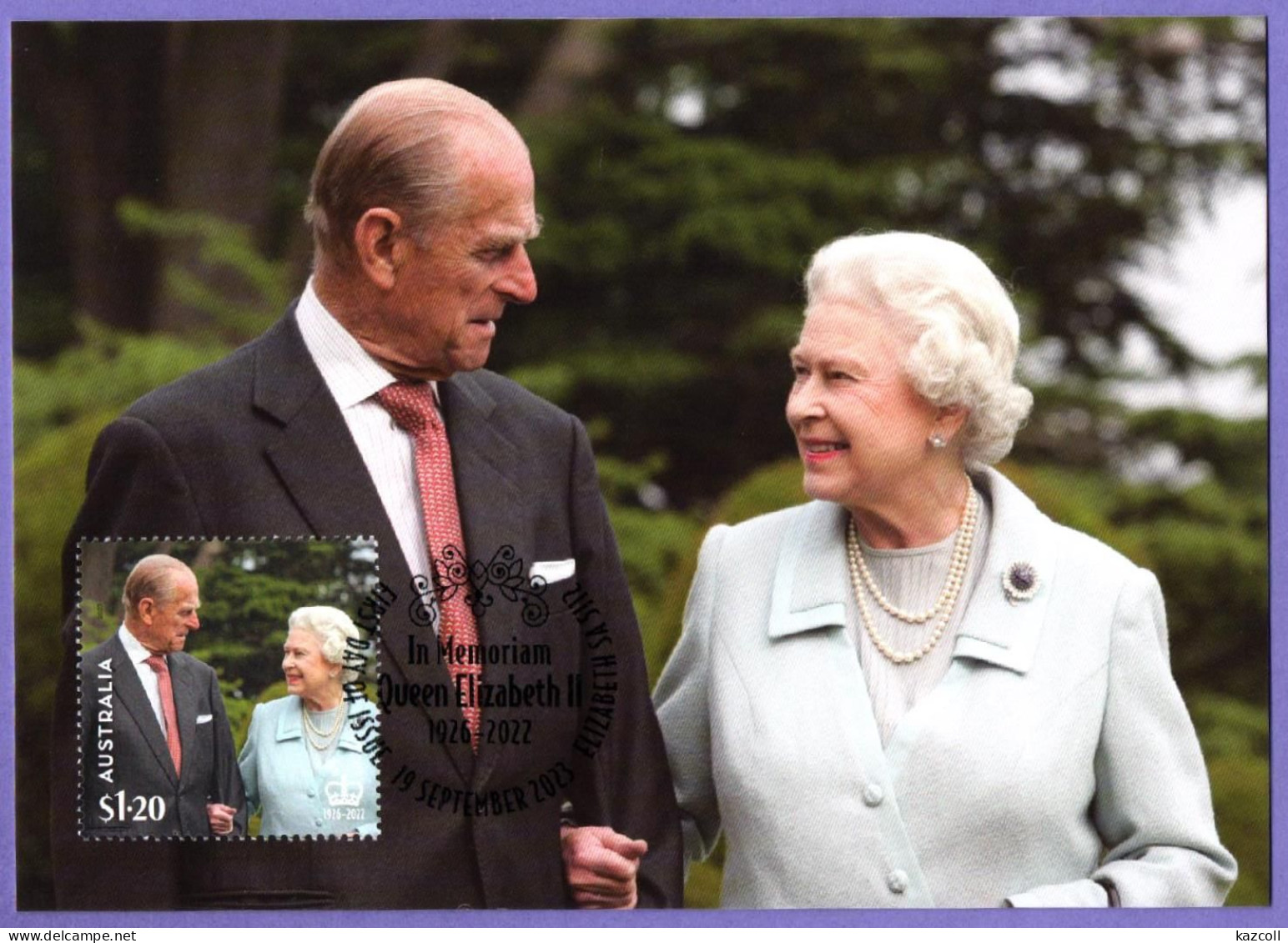 Australia  2023. Maxicard. Maximum card. In Memoriam Queen Elizabeth II. MNH