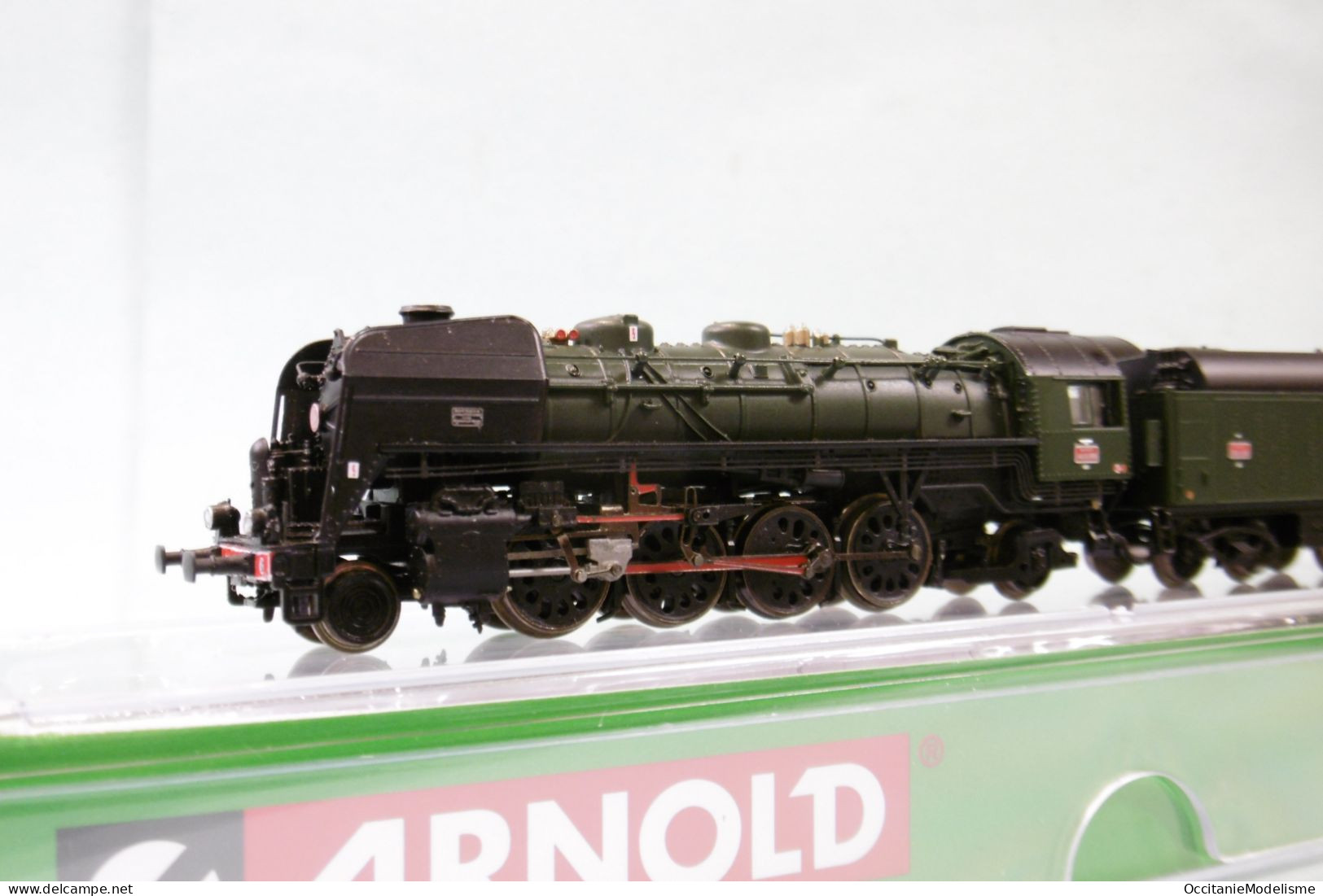 Arnold - Locomotive vapeur 141 R 1155 Fuel vert SNCF réf. HN2483 Neuf NBO N 1/160