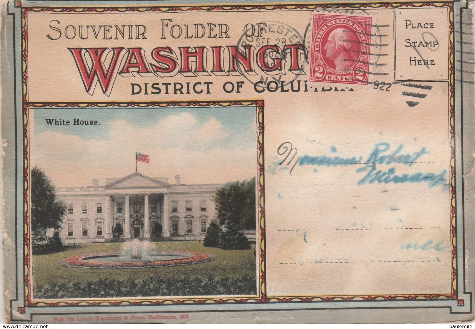 USA   CARNET DE CARTES POSTALES  SOUVENIR FOLDER WASHINGTONE  10 CARTES 1925 - Sammlungen & Sammellose