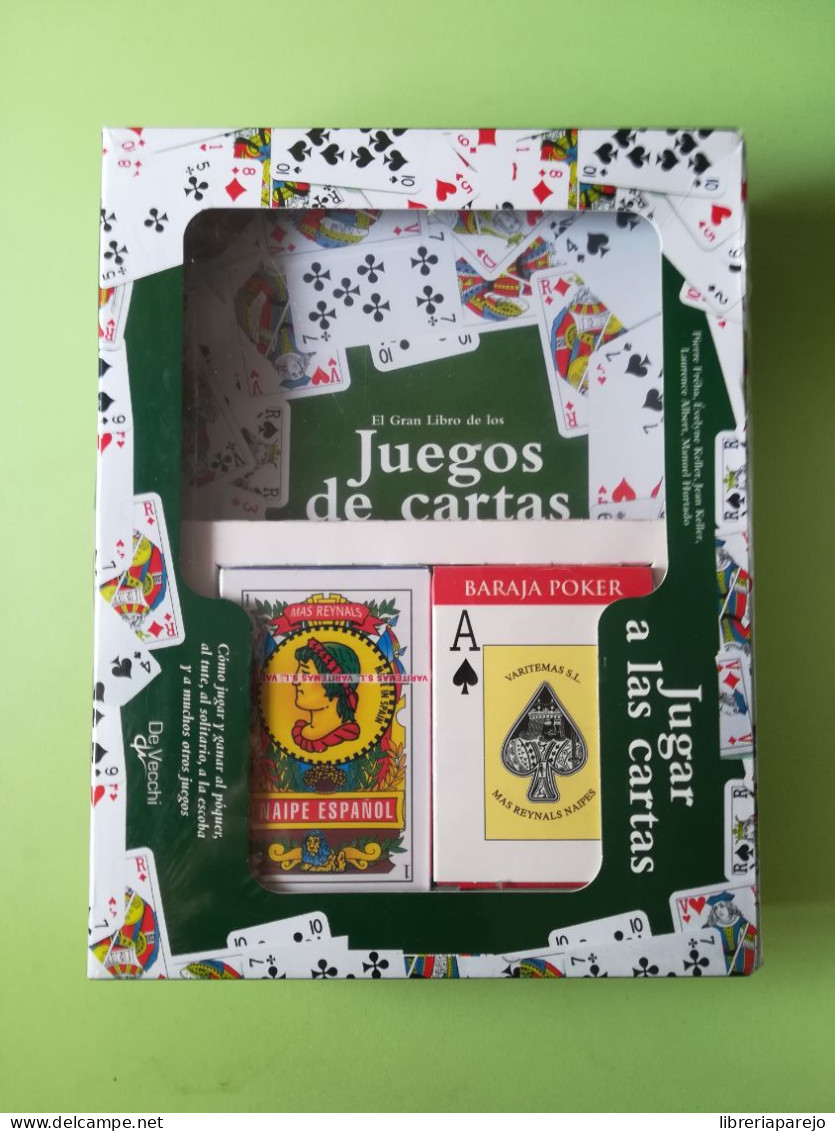 Jugar A Las Cartas El Gran Libro De Los Juegos De Cartas Mas Dos Barajas Nuevo - Otros & Sin Clasificación