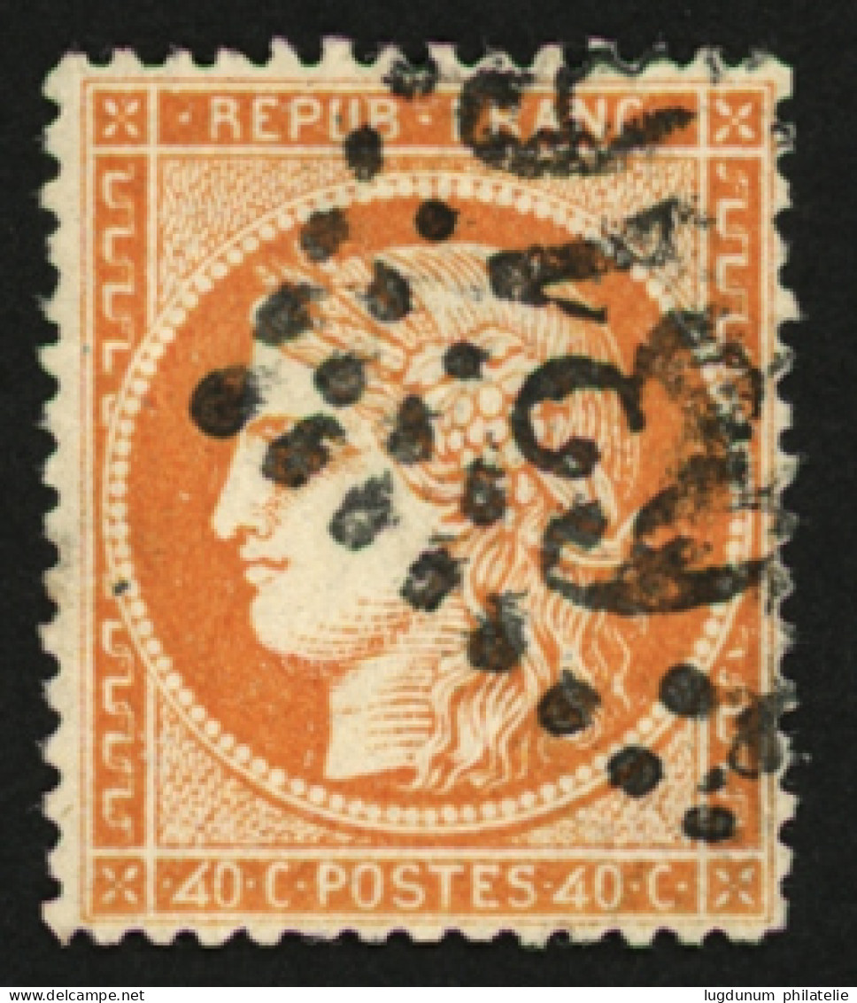 40c SIEGE Variété "4 RETOUCHE" (n°38d) Obl. GC 6316. Cote 200€. Signé SCHELLER. Superbe. - 1870 Siège De Paris