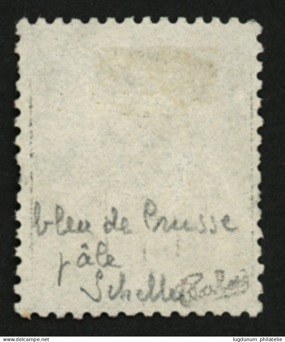 BLEU DE PRUSSE : 1c Beu De PRUSSE Pâle (n°84) Oblitéré. Signé CALVES + SCHELLER. Cote 6000€. Superbe. - 1876-1898 Sage (Type II)