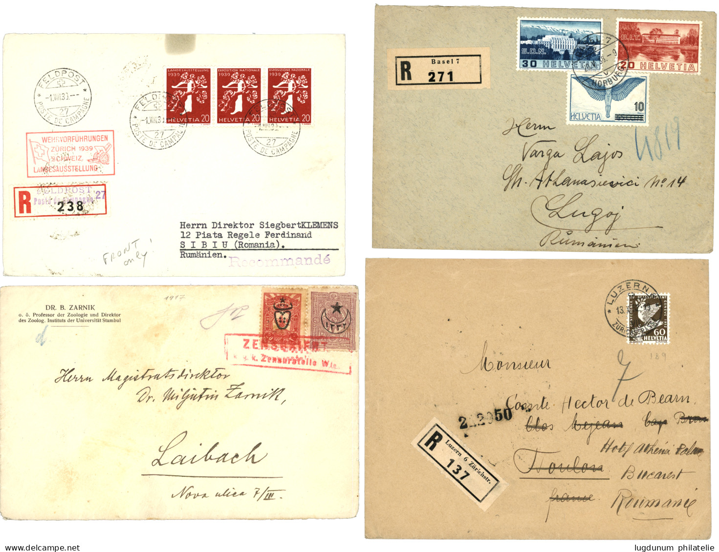 WORLDWIDE POSTAL HISTORY : Lot Of 57 Covers. See Website. Vf. - Collections (sans Albums)