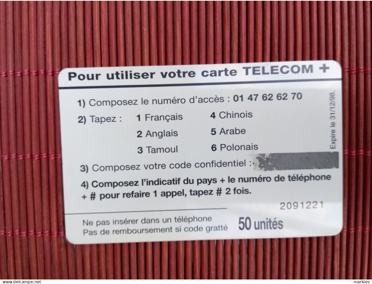 Prepaidcard France (Mint, Neuve) 2Photos Rare - Prepaid: Mobicartes