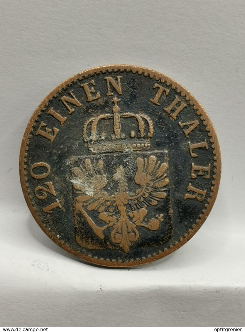 3 PFENNINGE 1865 A BERLIN PRUSSE ALLEMAGNE / 120 EINEN THALER GERMANY - Taler Et Doppeltaler