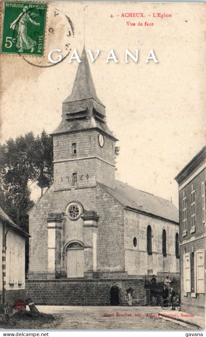 80  ACHEUX - L'église - Acheux En Amienois