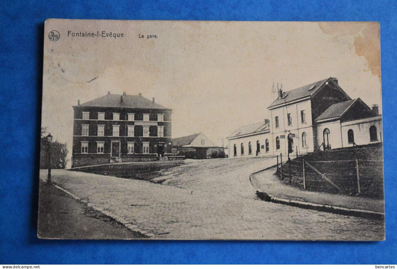 Fontaine-l'Evêque 1909: La Gare - Fontaine-l'Evêque