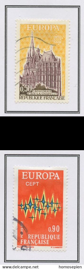 Europa CEPT 1972 France - Frankreich Y&T N°1714 à 1715 - Michel N°1788 à 1789 (o) - 1973