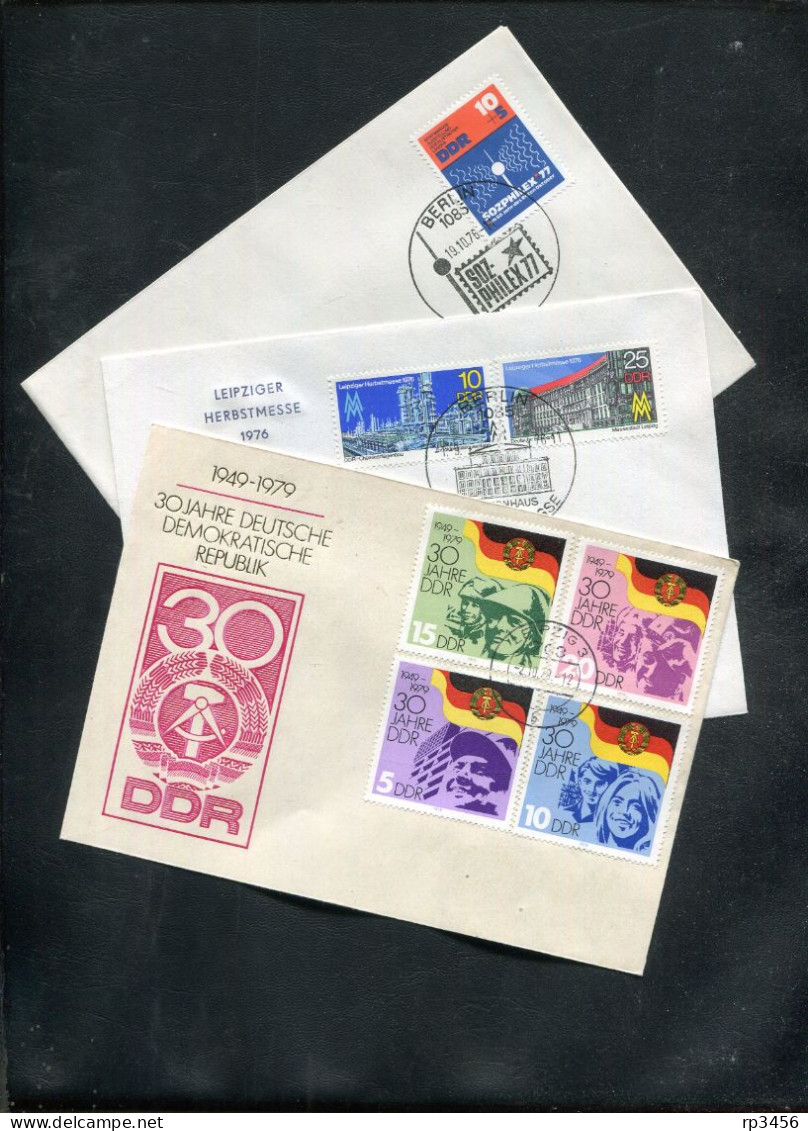 "DDR" 12 FDC, Vgl. Fotos (C930) - 1971-1980