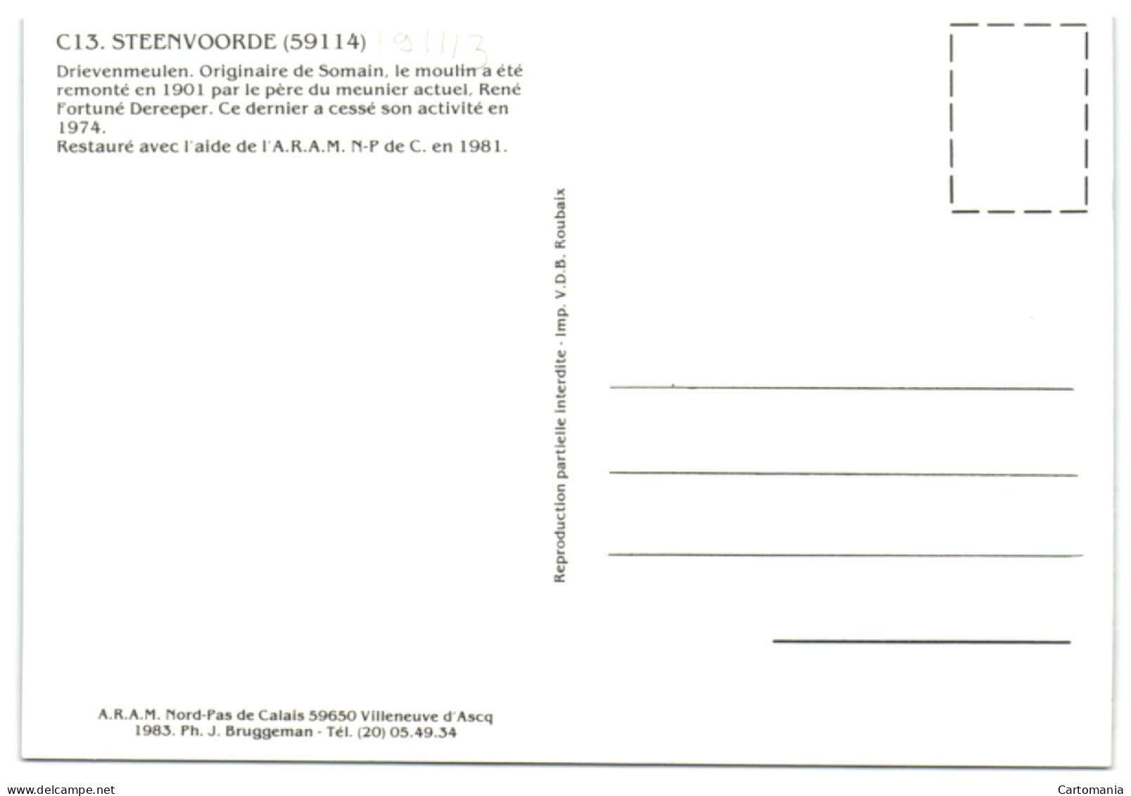 Steenvoorde (59114) - Drievenmeule - Steenvoorde