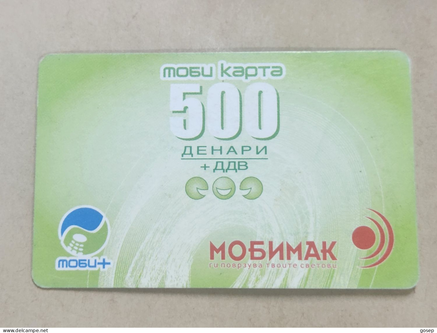 MACEDONIA-(MK-MOB-REF-0001E)-GREEN CARD-(24)-(732-680-436-5402)-(500 Dinar Macdonia)-used Card - Macédoine Du Nord