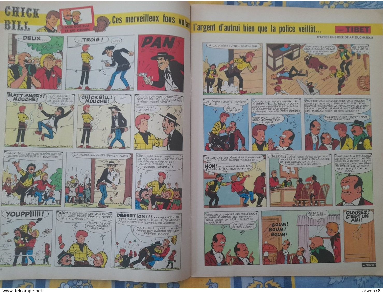 Chez Nous Junior Septembre 1972 Go West Chick Bill Caricature Jacky Ickx  Poster Ric Hochet Etc ... - CANAL BD Magazine