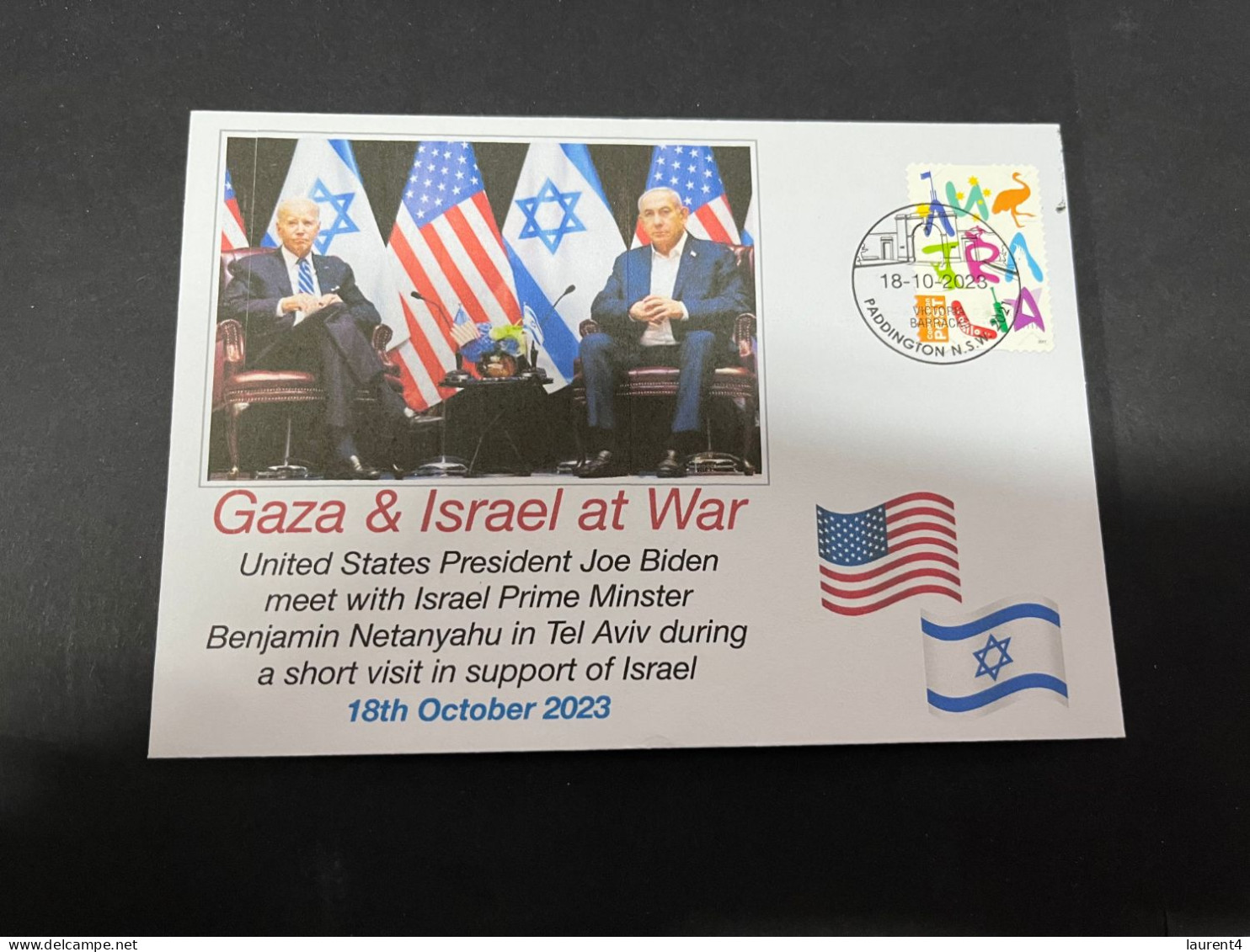 21-10-2023 (4 U 48) USA - President Biden Visit To Tel Aviv In Israel (during Gaza - Israel War) 18-10-2023 - Andere & Zonder Classificatie