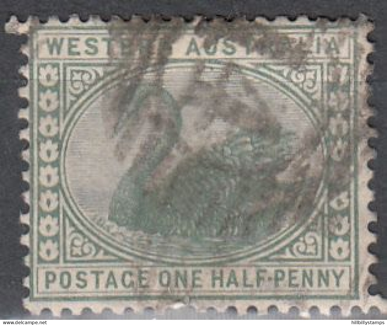 WESTERN AUSTRALIA   SCOTT NO  58  USED    YEAR 1885   WMK 2 - Oblitérés