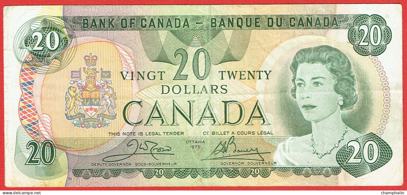 Canada - Billet De 20 Dollars - Elizabeth II - 1979 - P93b - Canada