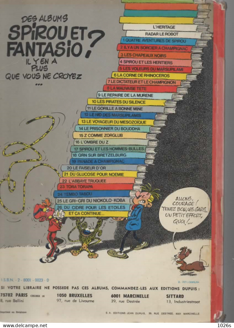 B.D.SPIROU ET FANTASIO - DU GLUCOSE POUR NOEMIE -  1976 - Spirou Et Fantasio