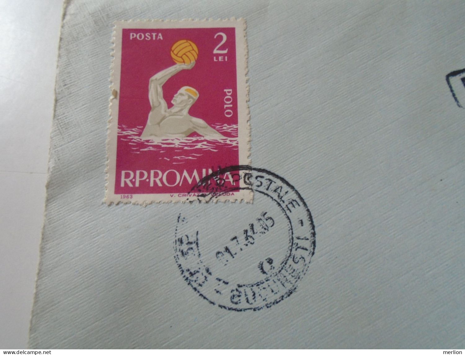 D199190 Romania  Airmail  Cover  1964 Bucuresti -sent To  Budapest  Hungary - Brenner -  Content -stamp Water Polo - Storia Postale