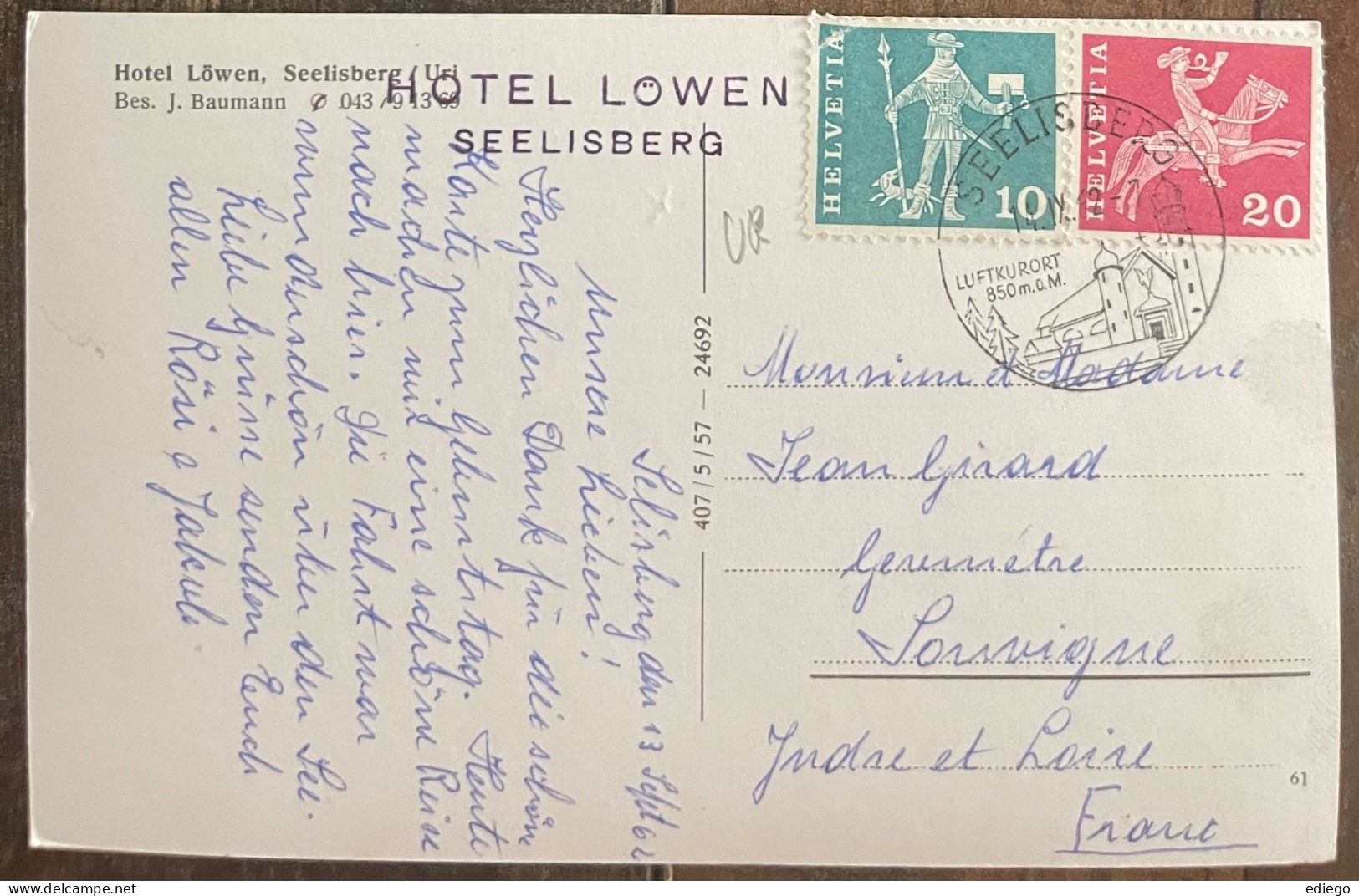 AK: SEELISBERG - HOTEL LÖWEN - Seelisberg