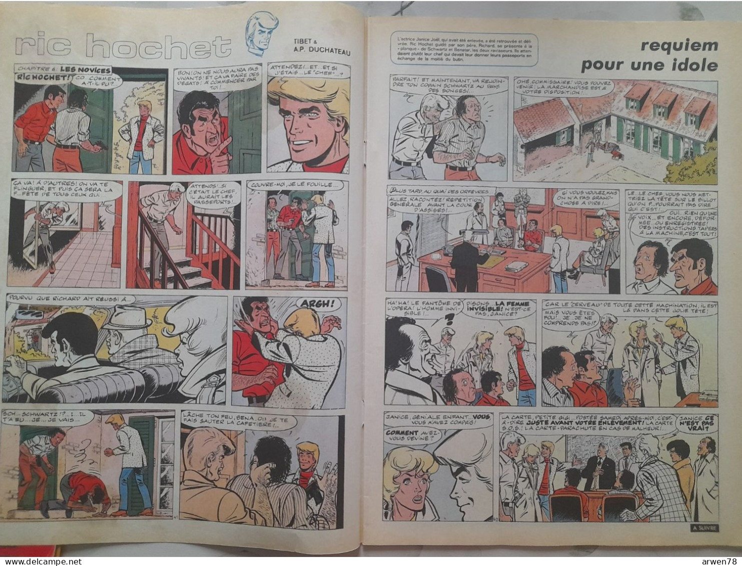 Chez Nous Junior Aout 1972 Cubitus Ric Hochet Caricature Marcello Mastroianni Modeste Et Pompon  Etc. ... - CANAL BD Magazine