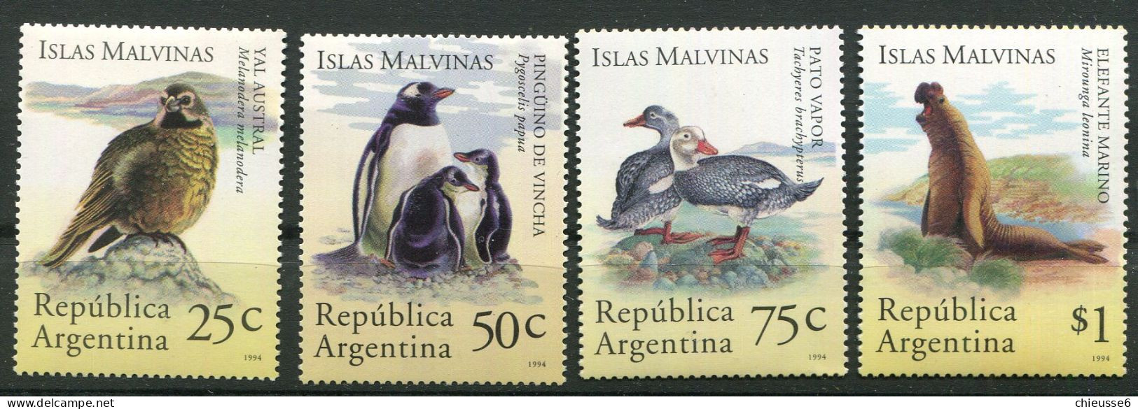 Argentine ** N° 1849 à 1852 - Faune Des îles Malouines - Unused Stamps