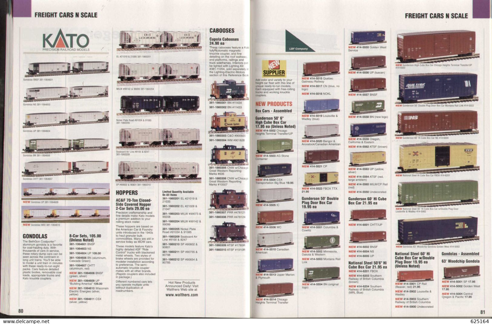 Catalogue WALTHERS 2006 - N & Z Gauge MODEL RAILROAD REFERENCE BOOK - Inglese