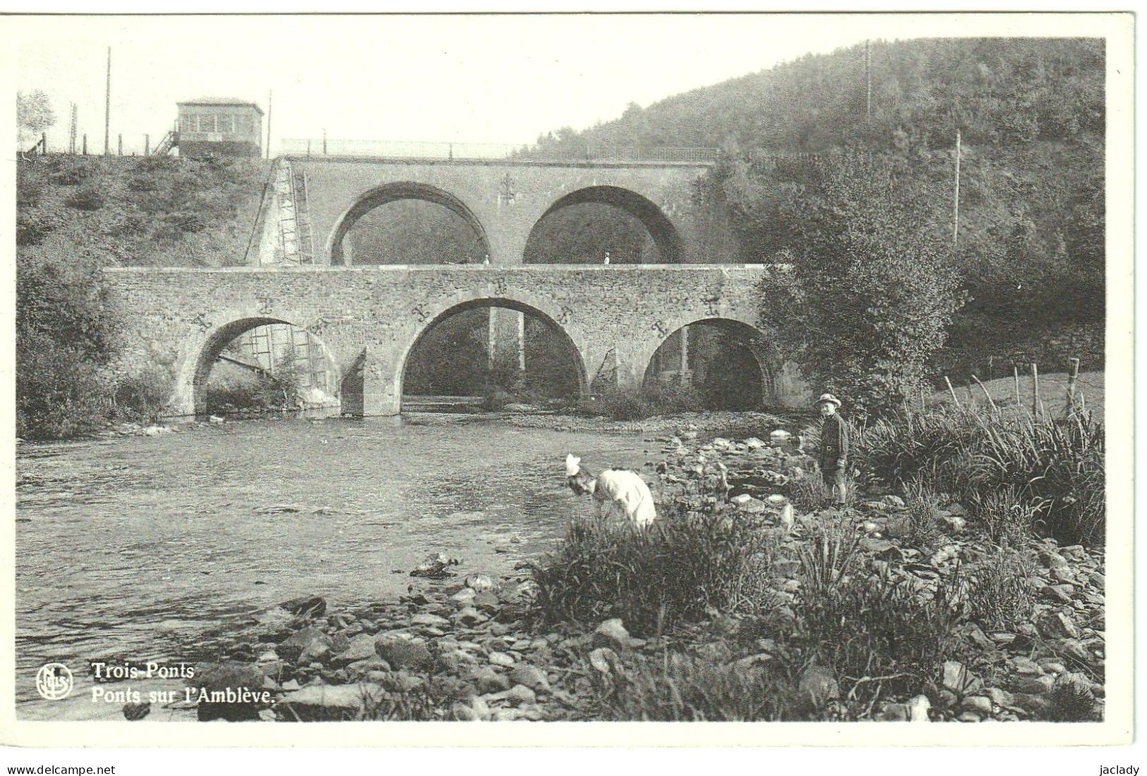 Trois - Ponts -- Ponts Sur L' Amblève.   (2 Scans) - Trois-Ponts