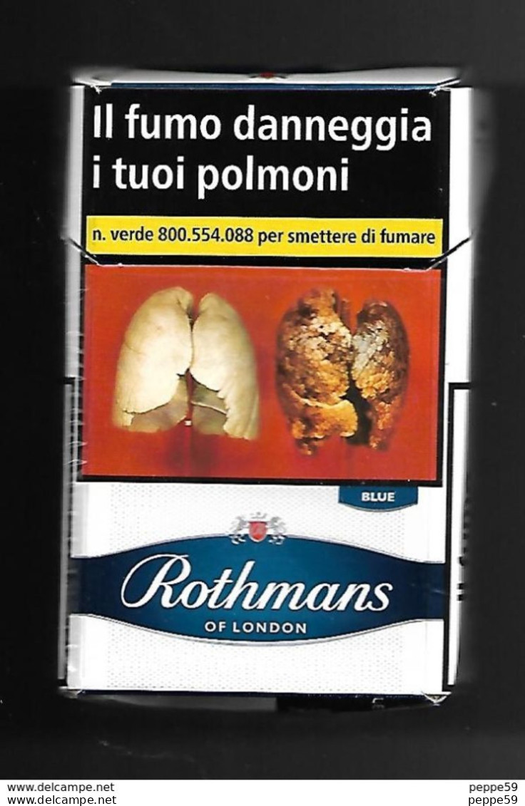 Tabacco Pacchetto Di Sigarette Italia - Rothmans Blu N.06 Da 20 Pezzi ( Vuoto ) - Zigarettenetuis (leer)