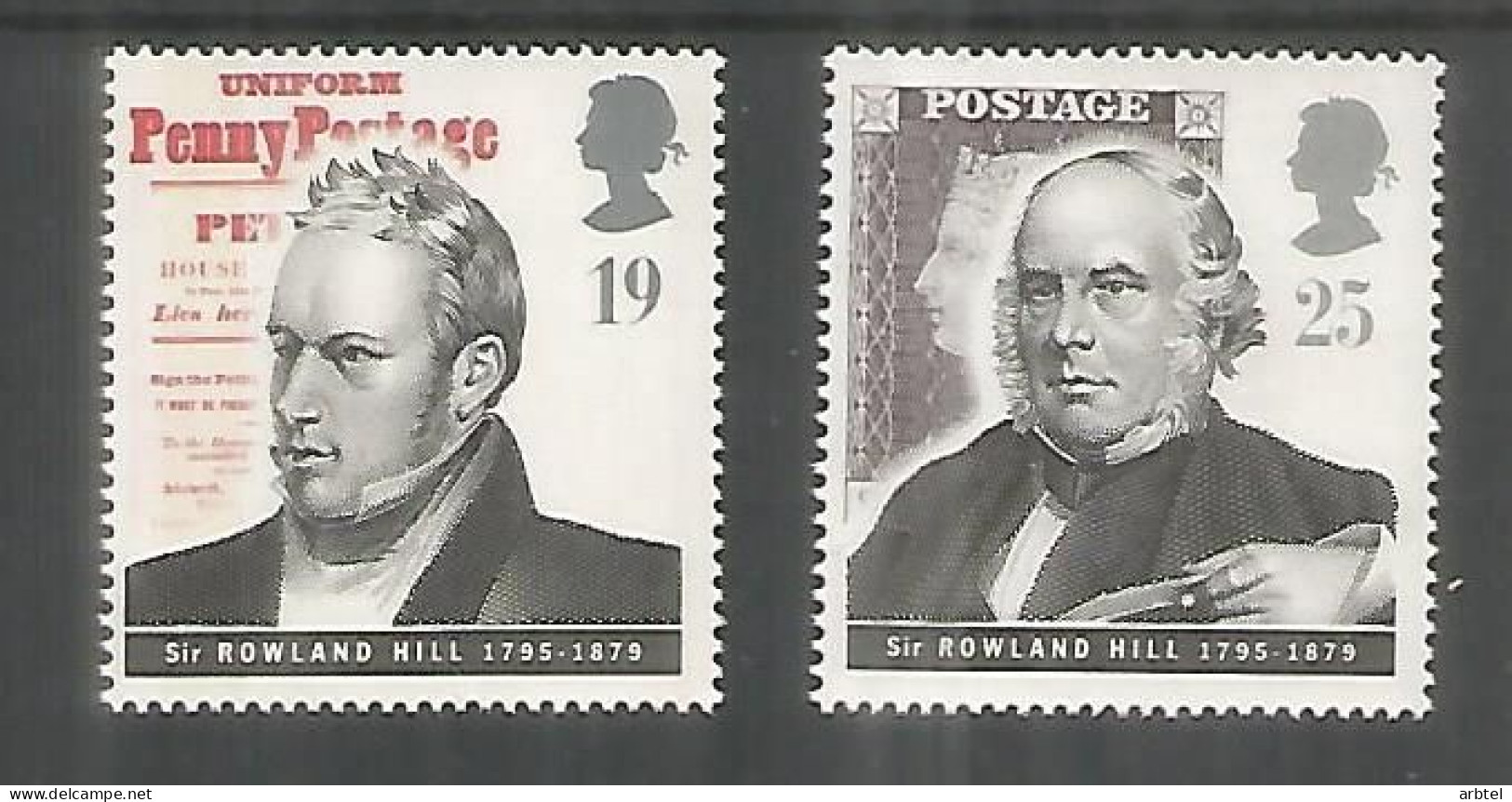 REINO UNIDO ROWLAND HILL SELLOS FILATELIA - Rowland Hill