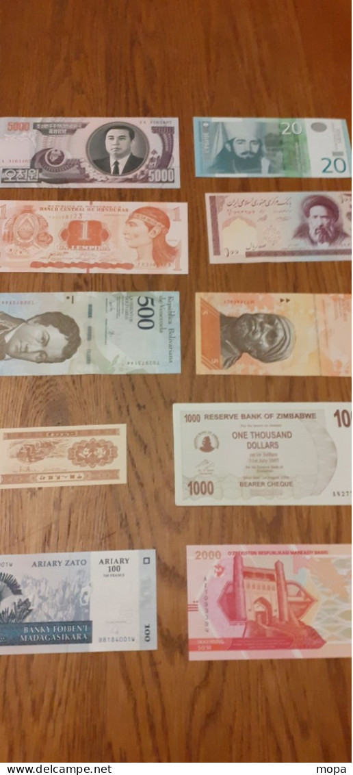 Pays Du Monde 100 Billets En --UNC/NEUF - Lots & Kiloware - Banknotes