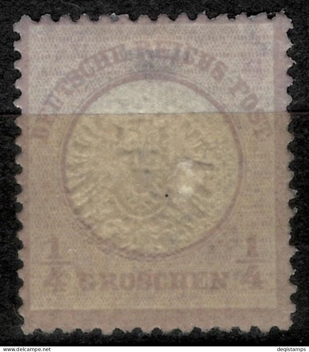 German Empire 1872 - Mi. Nr. 16, 1/4 Groschen  Large Shield  Unused MH OG - Ungebraucht